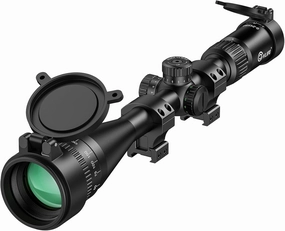CVLIFE EagleFeather Z03 6-24x50 AO Rifle Scope for Hunting with Parallax Adjustment, Red and Green Illuminated Mil-Dot Reticle, 1 Inch Tube SFP Long Range Scope with 20mm Scope Rings