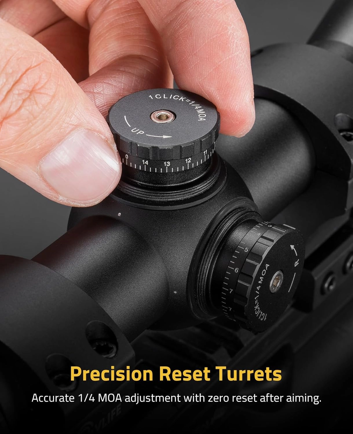 CVLIFE JackalHowl W01 Rifle Scope - 1-inch Tube Rifle Scope with 20mm Scope Rings - Second Focal Plane
