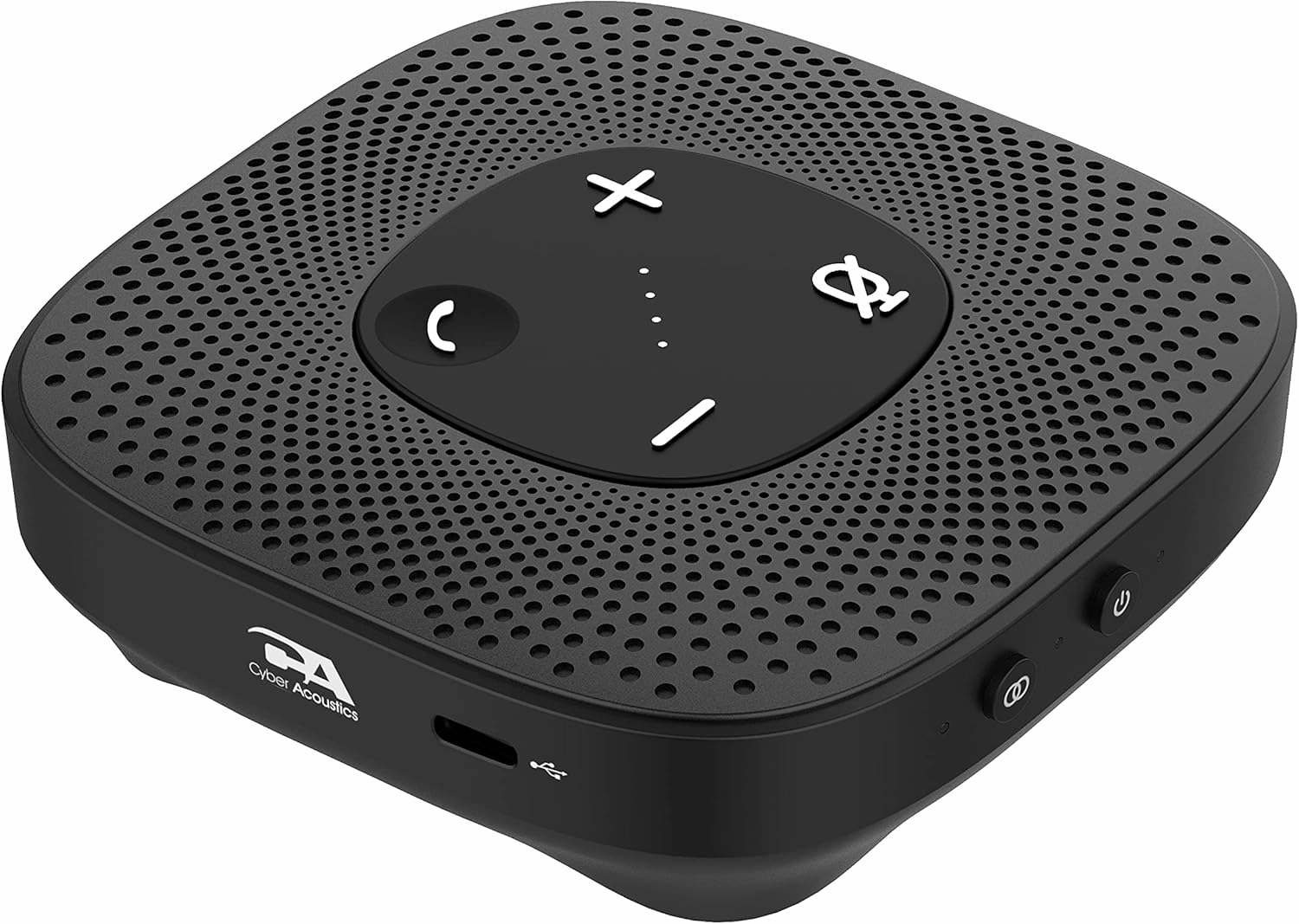 Cyber Acoustics Essential Speakerphone SP-2000 - USB and Bluetooth Speakerphone, Advanced DSP with 360 Degree Noise Cancelling Microphone with 3m Range, 66 Ft BT Wireless Range
