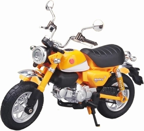 CYRMPQ Mini Finished Moto 1:12 for Honda Monkey 125 Alloy Metal Diecast Motorcycle Model Sound Light Autocycle Mini Collectibles Metal Motorcycle Decor