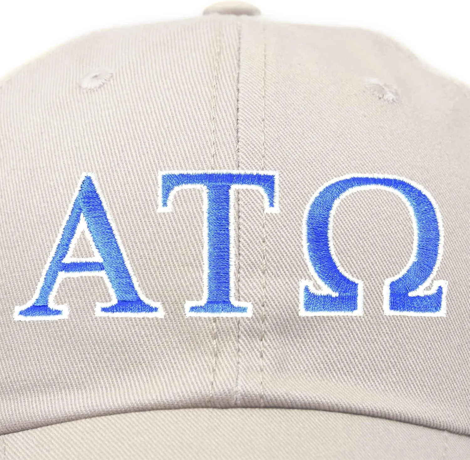 DALIX Alpha Tau Omega Fraternity Greek Letters Ball Cap Embroidered Hat