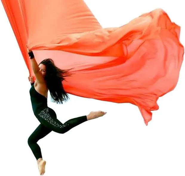 DASKING Aerial Silks Kit for Beginners & Pros - 10Yd Durable Fabric, Pro Safety Hardware & Easy Setup Guide - Yoga Hammock, Swing, Silk Rigging Kit