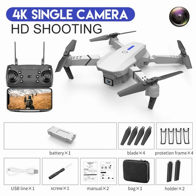 Delivery guarantee Toy Hold Drone New With Camera E525 HD WIFI Gift 1080P 2020 4K Height Foldable Angle Wide Quadcopter Innovative Quadcopter RC FPV Dron XKJ
