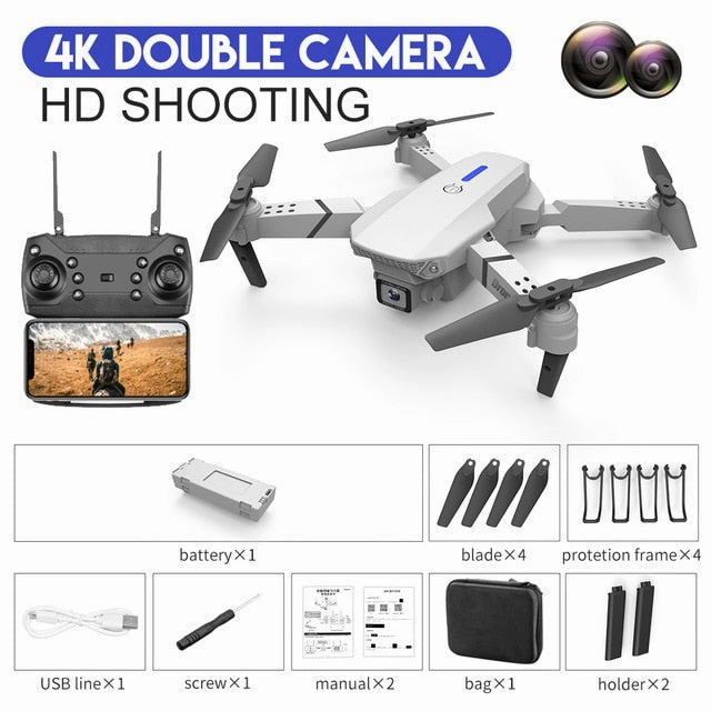 Delivery guarantee Toy Hold Drone New With Camera E525 HD WIFI Gift 1080P 2020 4K Height Foldable Angle Wide Quadcopter Innovative Quadcopter RC FPV Dron XKJ