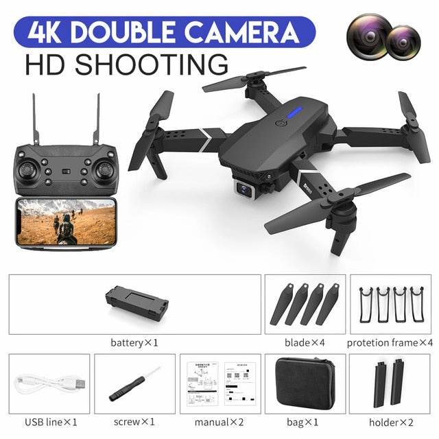 Delivery guarantee Toy Hold Drone New With Camera E525 HD WIFI Gift 1080P 2020 4K Height Foldable Angle Wide Quadcopter Innovative Quadcopter RC FPV Dron XKJ