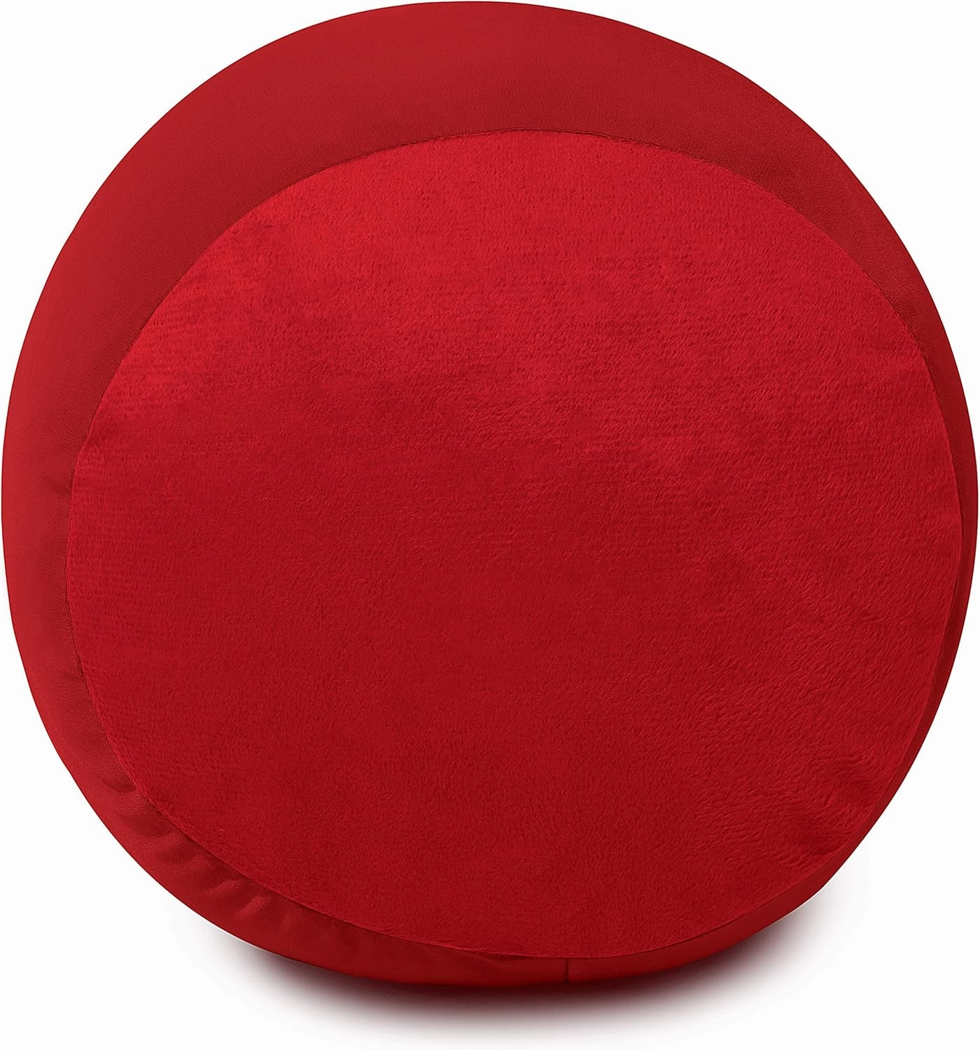 Deluxe Comfort Microbead Body Pillow (47" x 7") - Mooshi Squishy Soft - Prenatal Pregnancy Pillow, Red
