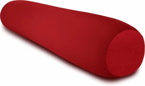 Deluxe Comfort Microbead Body Pillow (47" x 7") - Mooshi Squishy Soft - Prenatal Pregnancy Pillow, Red