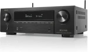 Denon AVR-X1700H 7.2ch 8K Home Theater Receiver with 3D Audio, Voice Control, and HEOS Built-in (Renewed)