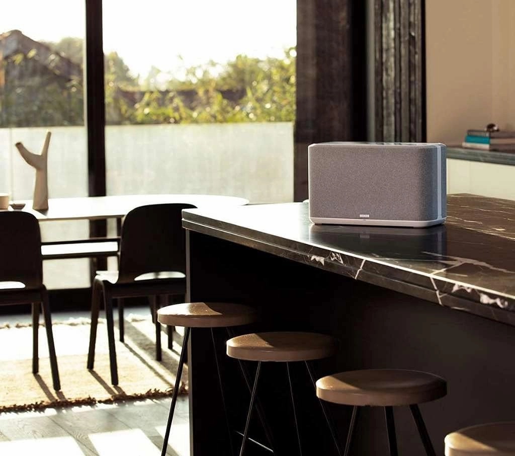 Denon Home 350 Wireless Smart Speaker – Powerful Stereo Sound, Wi-Fi & Bluetooth, HEOS Built-in, Alexa Built-in, Siri & AirPlay 2, Spotify Connect, Multi-Room Support, White