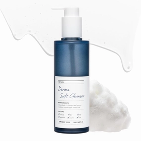 Derma Salt Foaming Cleanser, Gentle cleansing, Sooting, Hydration, Sebum Control, Suitable for sensitive skin, Vegan, Korea No.1 Derma Salt Formula, Aloevera, Skin-friendly ingredients