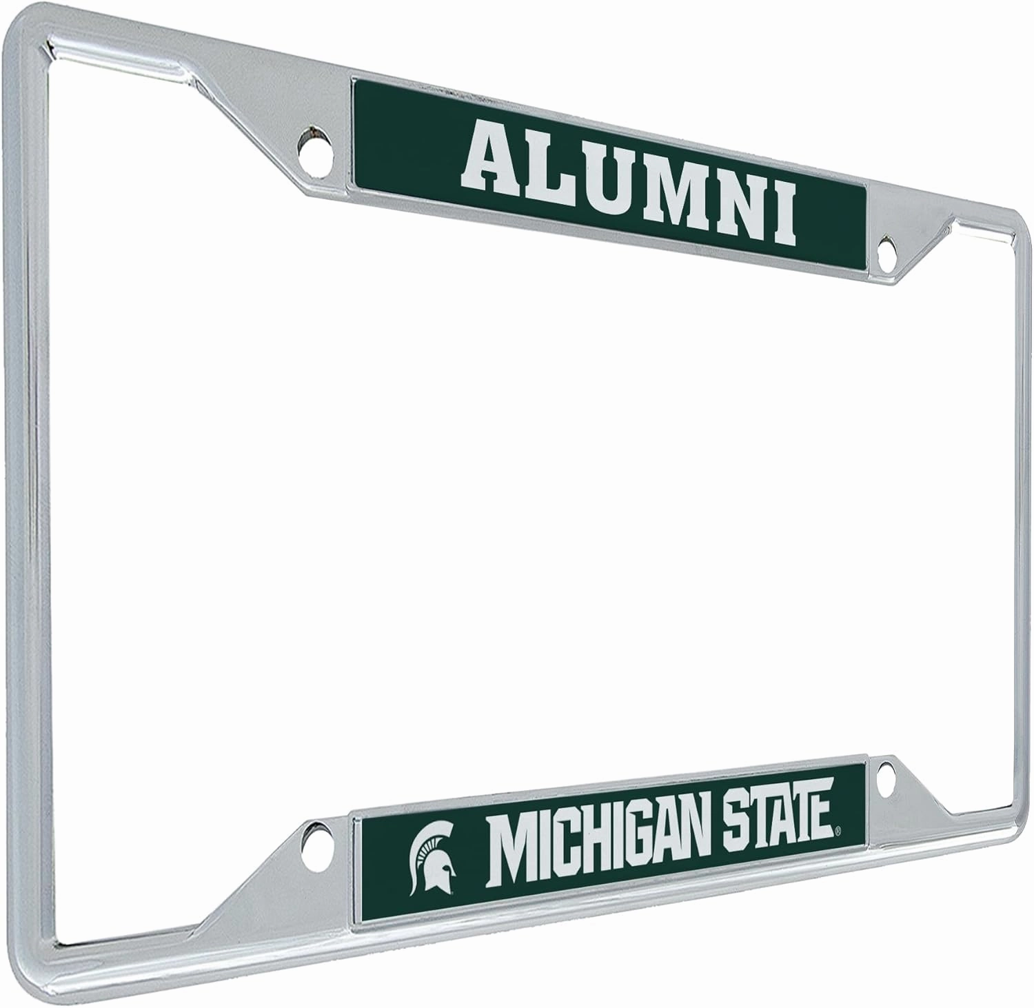 Desert Cactus Michigan State University Spartans MSU Go Green Metal License Plate Frame for Front or Back of Car Officially Licensed (Alumni)