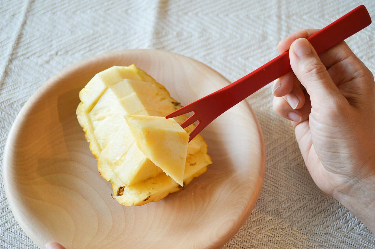 Dessert Fork S, L [ Natural, Red ] / Mōsō bamboo / Ōita-JPN 211110