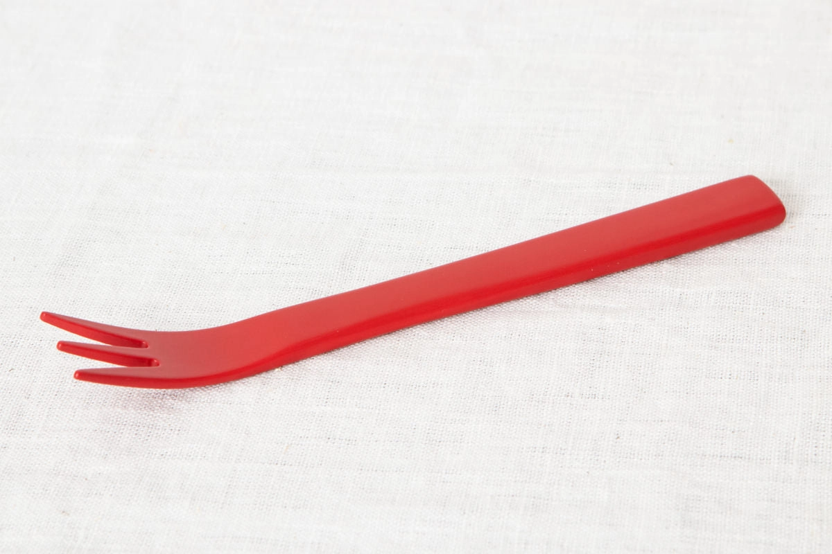 Dessert Fork S, L [ Natural, Red ] / Mōsō bamboo / Ōita-JPN 211110