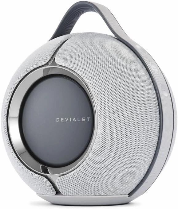 Devialet - Mania Portable Smart Speaker Light Grey- Premium Compact Sound - High-Fidelity Audio in Compact Design - Deep Bass, Smooth Connectivity, Adaptive Sound, Durable Design