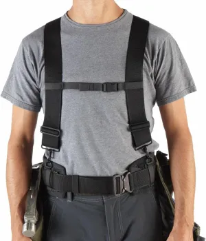 Diamondback Basic Suspenders for Toolbelts | With Padded Foam Shoulder Straps | Attaches to 4" Belt |For Carpenters, Roofers, Iron Workers | Black