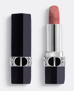Dior Rouge 100 Nude Pink Mini Lipstick Matte Finish Travel Size 1.4g / 0.04oz