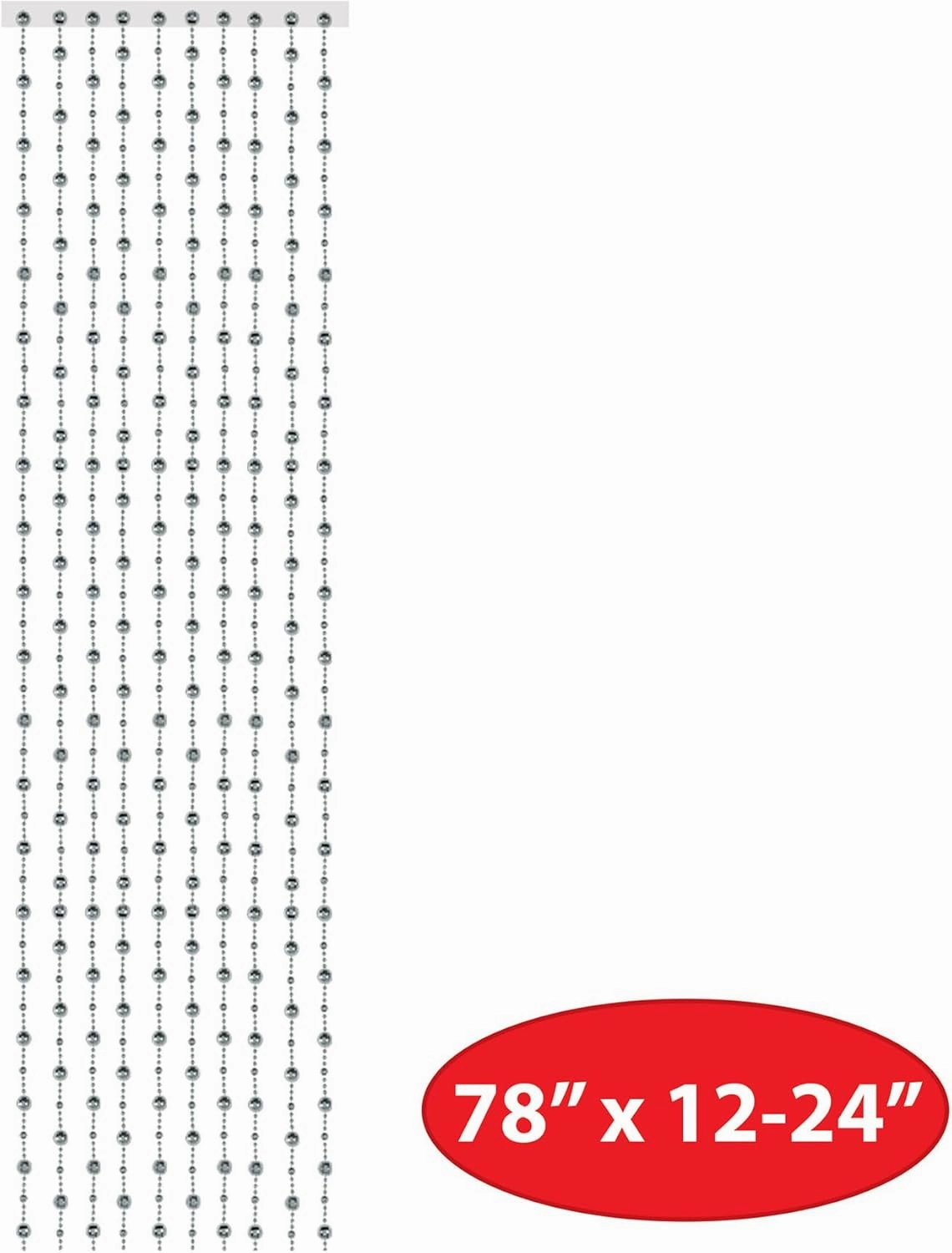Disco Ball Bead Curtain Party Accessory (1 count) (1/Pkg)