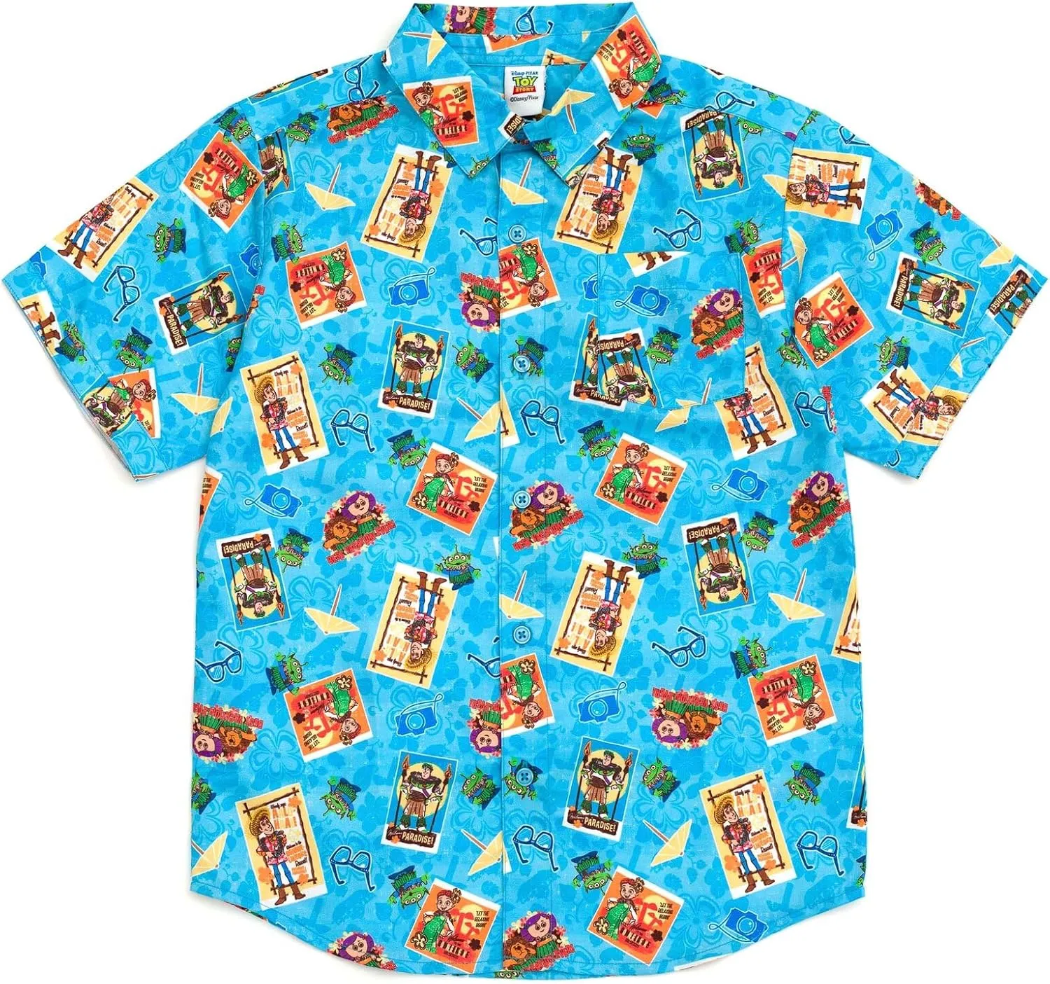 Disney Toy Story Mickey Mouse Cars Nightmare Before Christmas Button Down Shirt Toddler to Big Kid