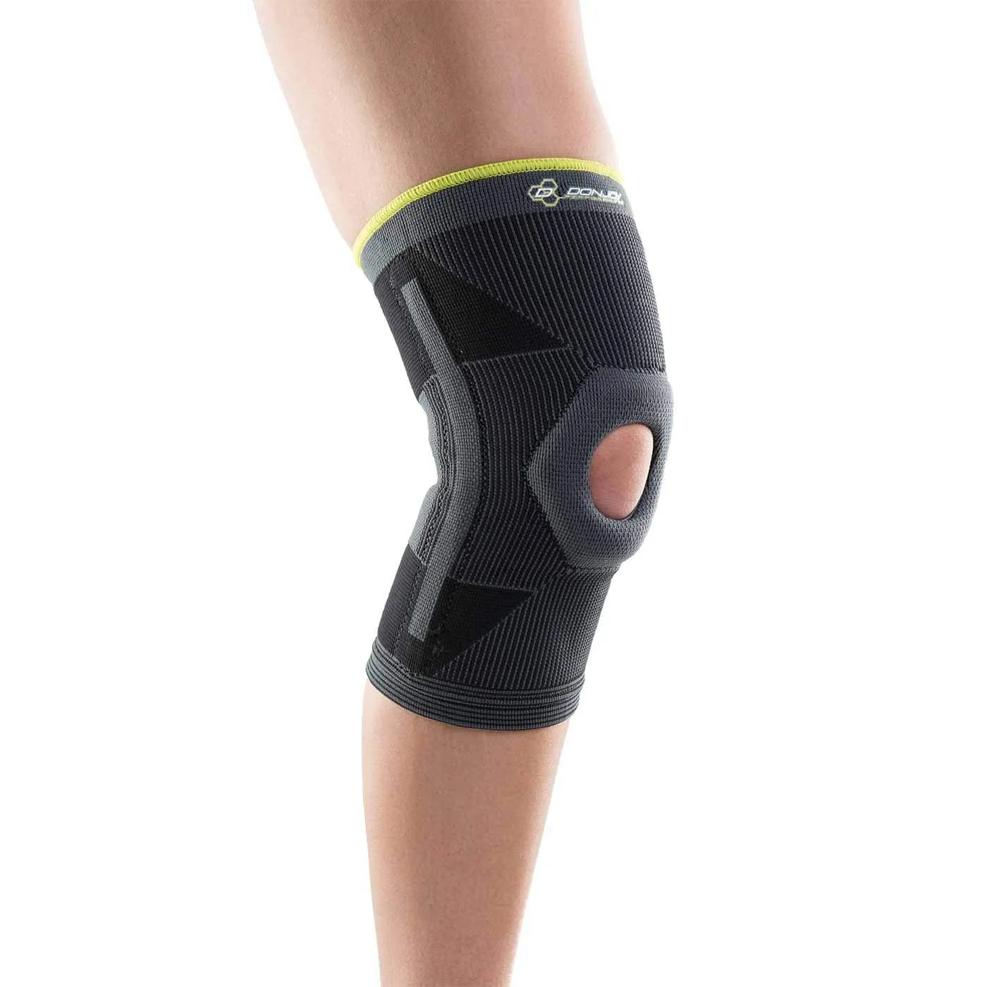DonJoy Performance Deluxe Knit Knee Sleeve With Stays and Buttress - Mid-Level Support Knee Brace for PFPS, Sprains, Instabilities - Small