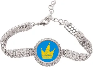 Doodle Scrawl Graffiti Marchese Headgear Tennis Chain Anklet Bracelet Diamond Jewelry