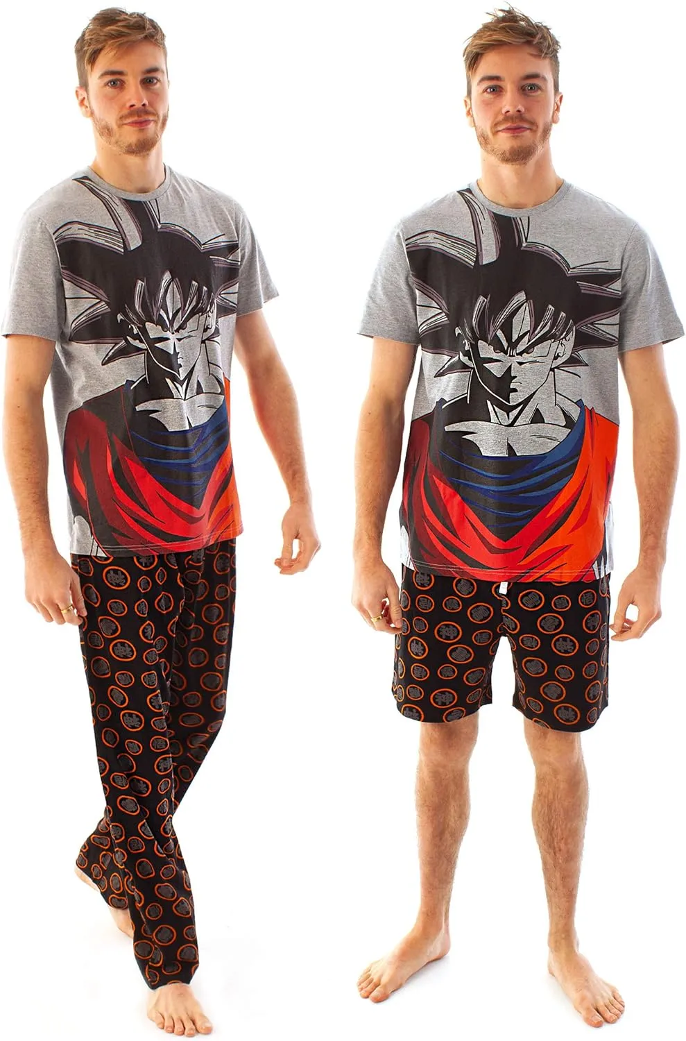 Dragonball Z Goku Character Men's Pyjamas Short OR Long Leg Options