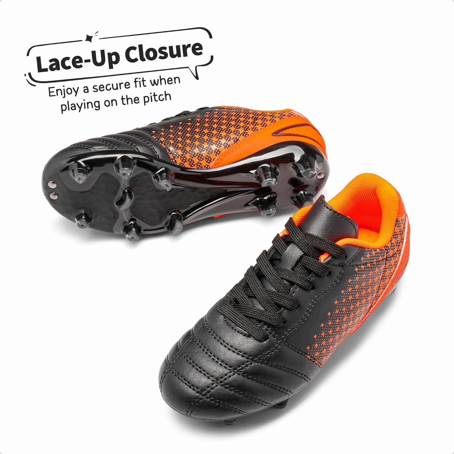 DREAM PAIRS Boys Girls Outdoor Sport Football Shoes Soccer Cleats for Little/Big Kid