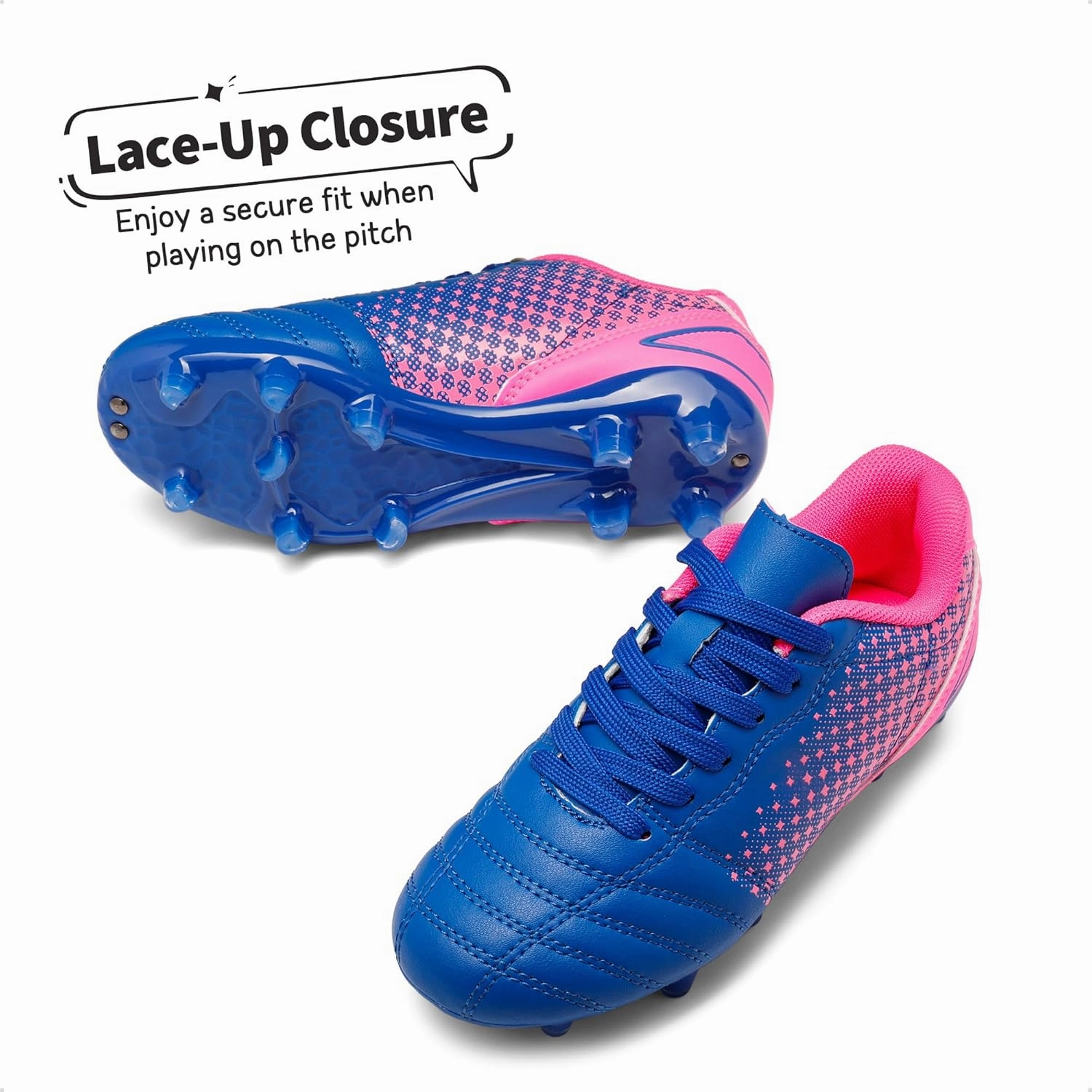 DREAM PAIRS Boys Girls Outdoor Sport Football Shoes Soccer Cleats for Little/Big Kid