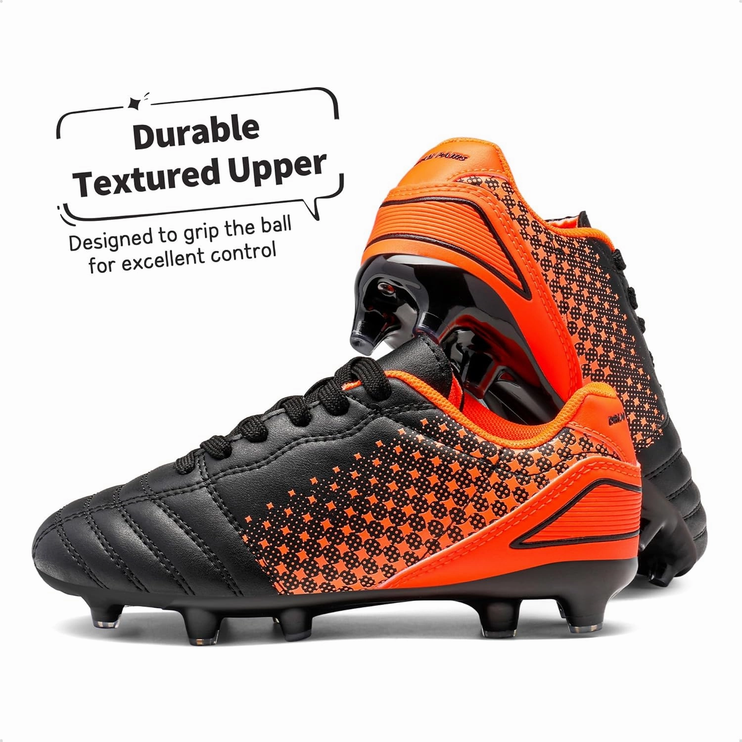 DREAM PAIRS Boys Girls Outdoor Sport Football Shoes Soccer Cleats for Little/Big Kid