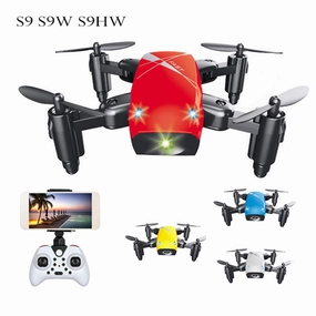 Drone HD Altitude Foldable Pocket Dron RC Camera Drone RC Mini Time-sensitive Helicopter S9W Quadcopter Drone Hold FPV Wifi S9HW S9 Positive testimonials Micro With