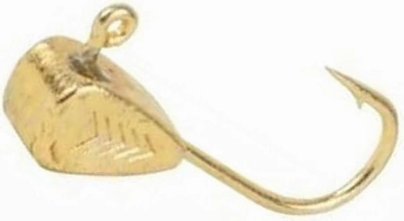 Drop Kick 3/64 Oz Gold Ice Fishing Jig Highly Efficient Lures for Various Kinds of Fish Jagg0le0974