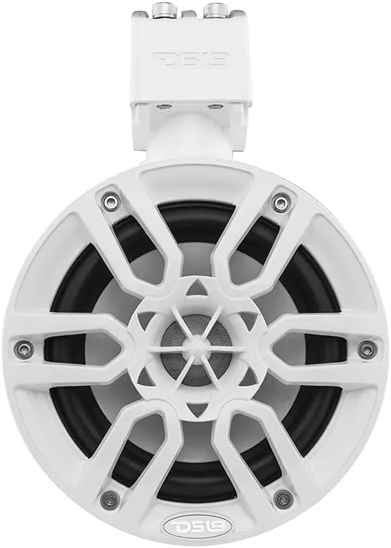 DS18 NXL-X6TP/WH Hydro 6.5" Marine Towers with Integrated RGB LED Lights High Performance, Marine Grade IP65 Rated, 300 W Max 150 W RMS 4 Ohms (Pair)