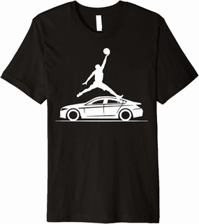 Dunking Over A Car Dunk Champion Premium T-Shirt