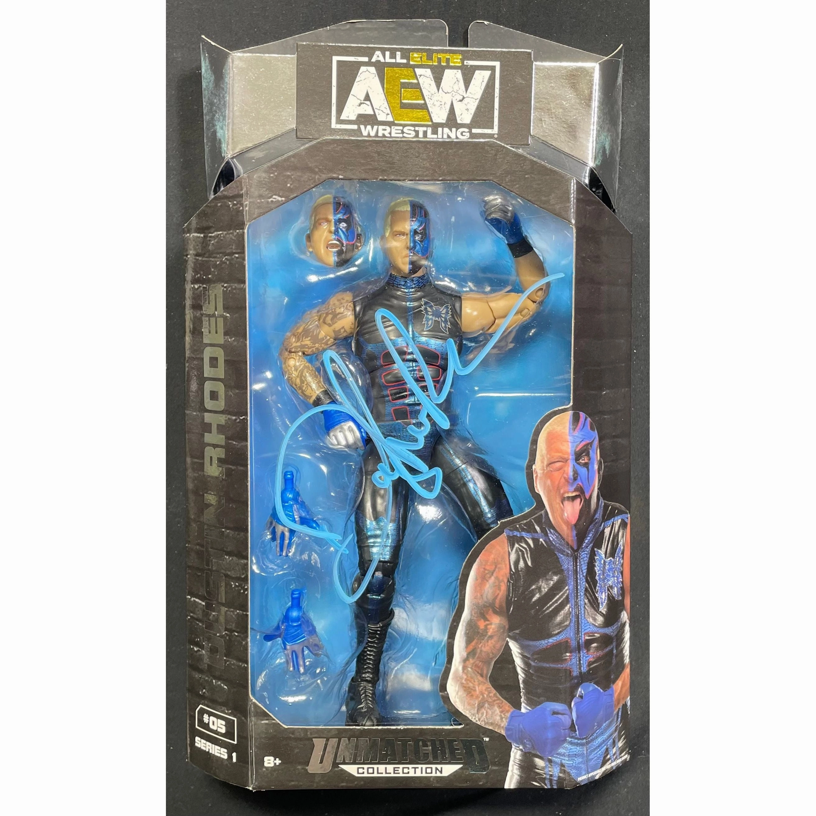 Dustin Rhodes AEW Unmatched Figure - JSA AUTOGRAPHED