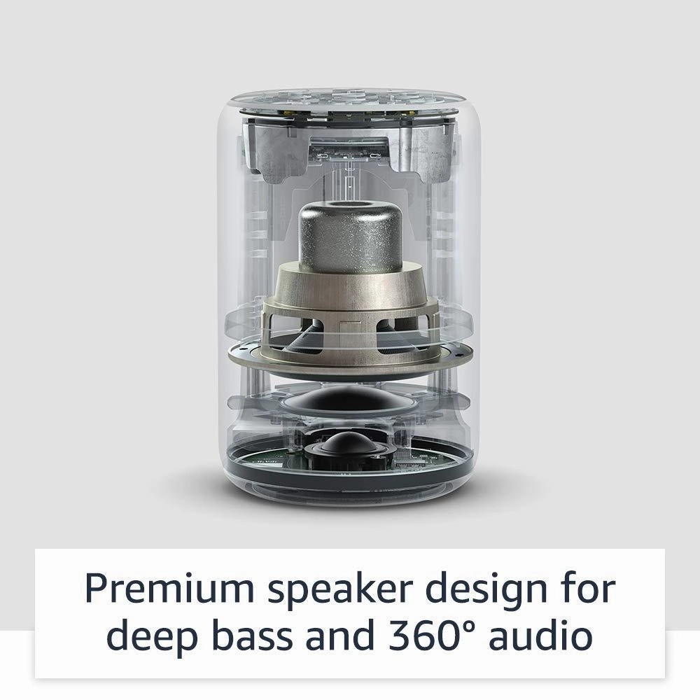 Echo Plus (2nd Gen) - Premium sound with built-in smart home hub - Charcoal