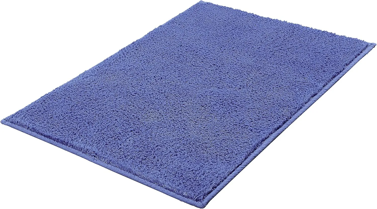 Eco Living Kansas Non-Skid Cotton Bathroom Rug (27.6x47.2in, Blue)