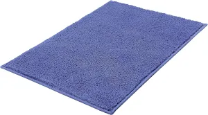 Eco Living Kansas Non-Skid Cotton Bathroom Rug (27.6x47.2in, Blue)