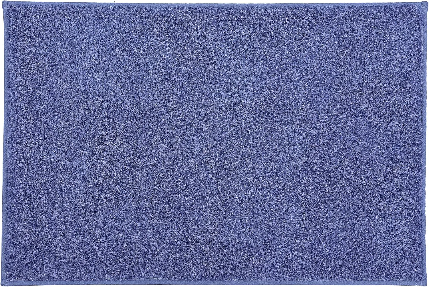 Eco Living Kansas Non-Skid Cotton Bathroom Rug (27.6x47.2in, Blue)