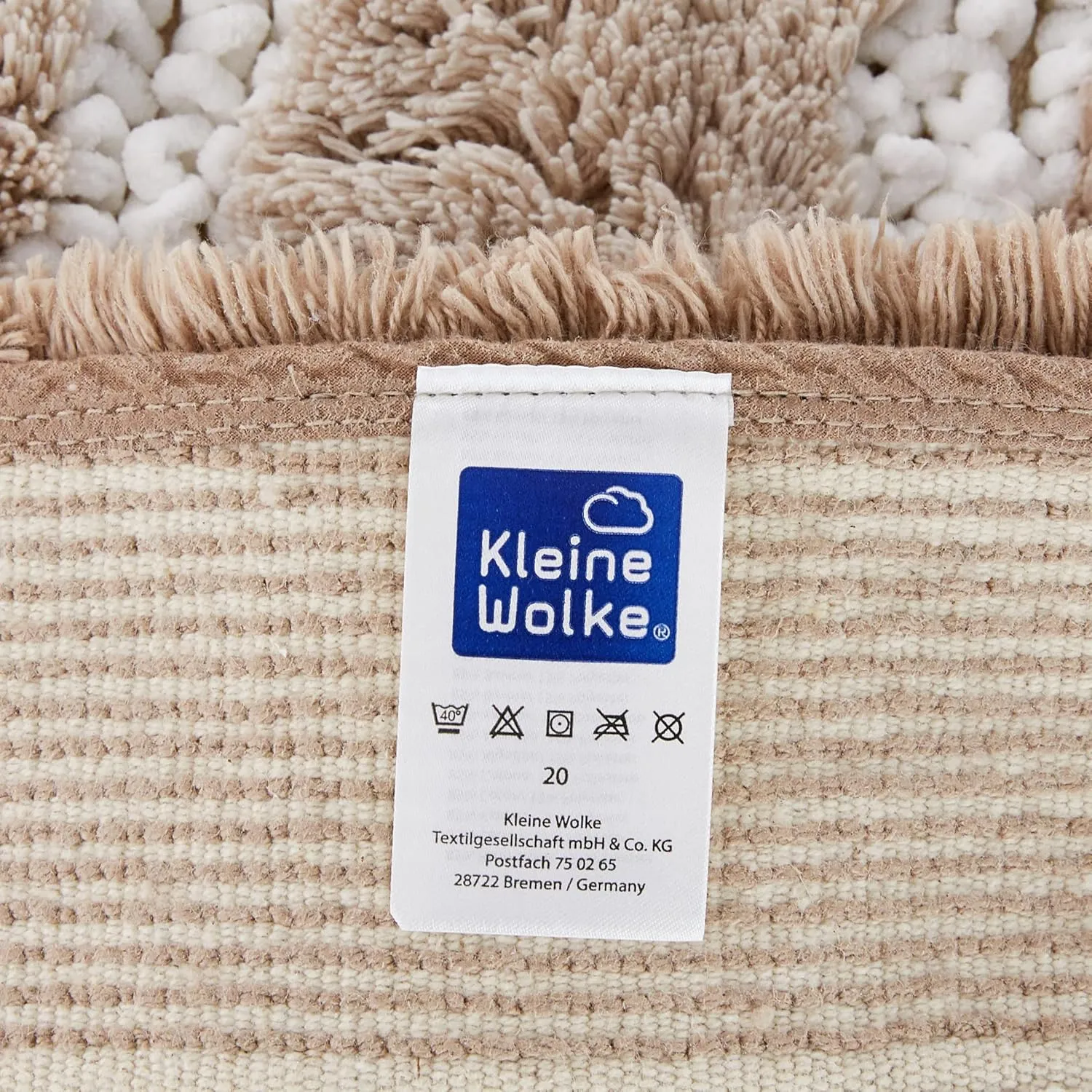 Eco Living Phoenix Natural Cotton/Polyester Bathroom Rugs (23.6 x 23.6in, Taupe)