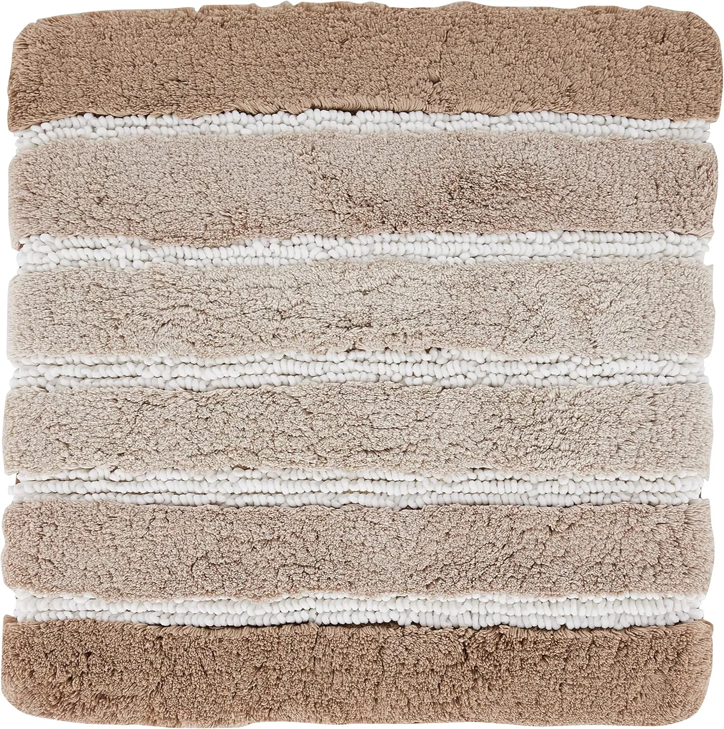 Eco Living Phoenix Natural Cotton/Polyester Bathroom Rugs (23.6 x 23.6in, Taupe)