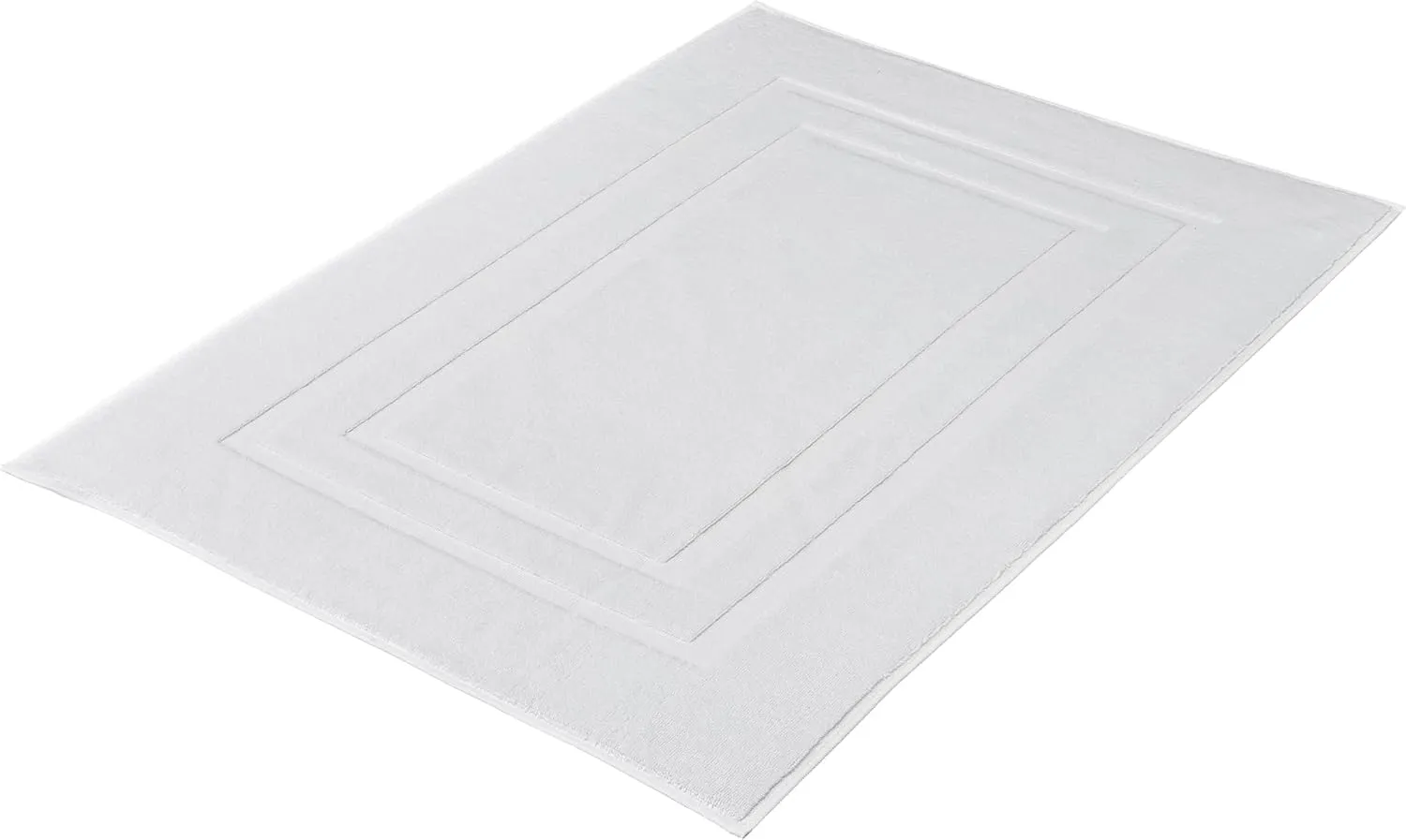 Eco Living Plaza 100% Natural Cotton Terry Cloth Rugs 23.6x31.5in [60x80cm] (Snow White)