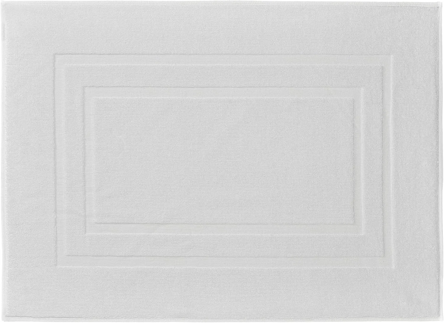 Eco Living Plaza 100% Natural Cotton Terry Cloth Rugs 23.6x31.5in [60x80cm] (Snow White)