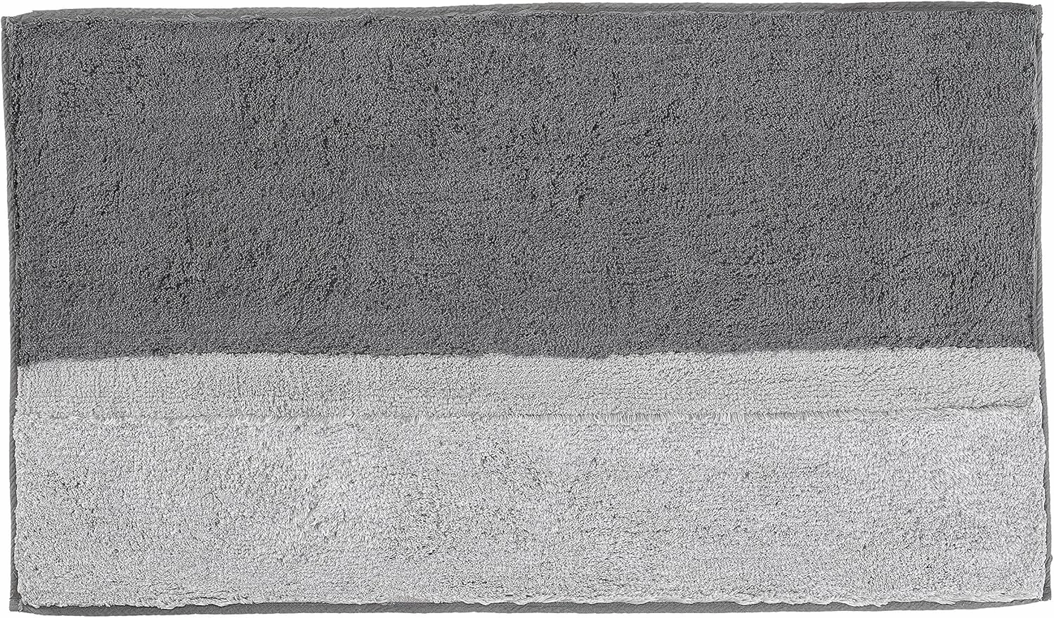 Eco Living Life Non Slip Cotton Bathroom Rug (27.6'' x 47.2'', Anthracite Grey)