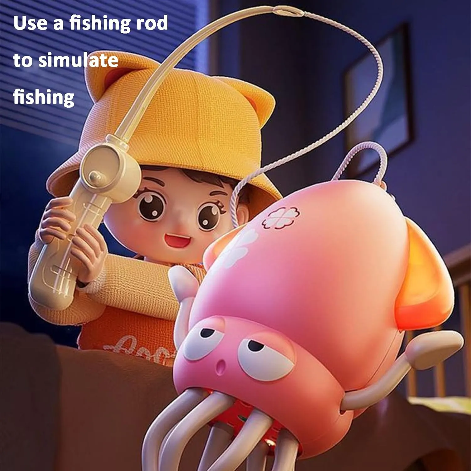Electric Crawling Octopus Toy, Magic Dancing Octopus Toy, Crazy 8-Leg Auto-Dance octopus toy, Crawling Dancing Automatic Obstacle Sensor toys,Smart-Tentacle Self-Navigating Robotic Pet Toys (Pink, S)