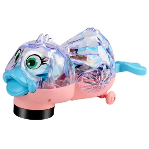 Electric Crystal Transparent Shell Small Cute Duck Universal Driving Light Musi