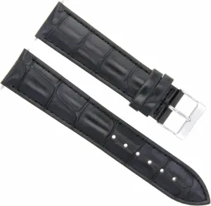 Ewatchparts 20mm Genuine Italian Leather Watch Band Strap Compatible With Men's Raymond Weil Watch Black
