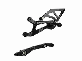Extreme Components Rearset BMW S1000RR 15-19 STD/GP black w alum