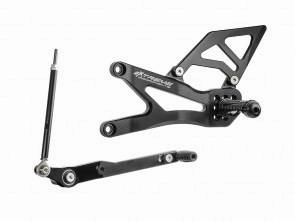 Extreme Components rearsets CBR1000RRR 2020 STD shift black w alum
