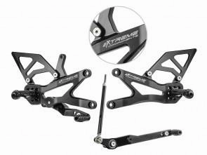Extreme Components rearsets CBR1000RRR 2020 STD shift black w alum