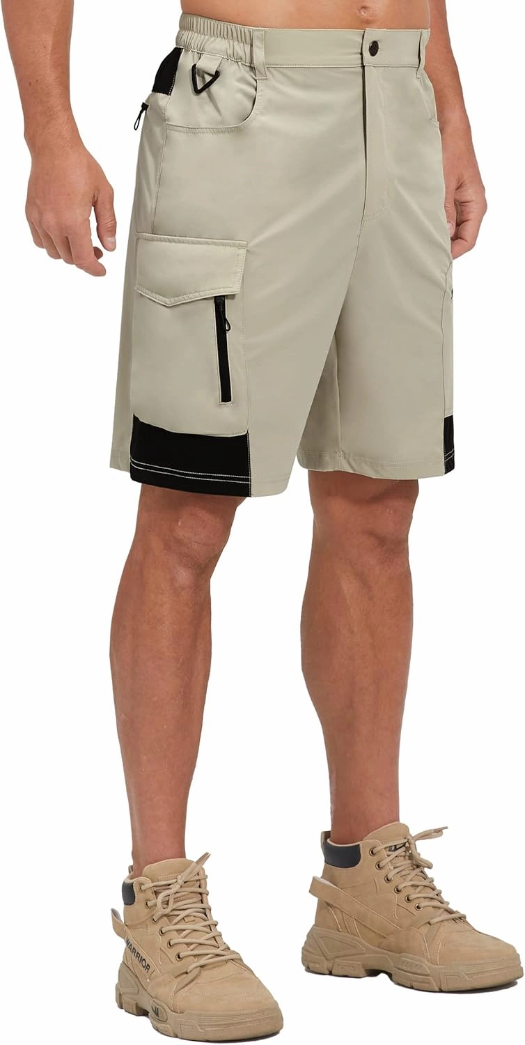 EZRUN Men's Hiking Cargo Shorts Quick Dry Golf Outdoor Work Tactical Shorts with Multi Pocket for Fishing Travel