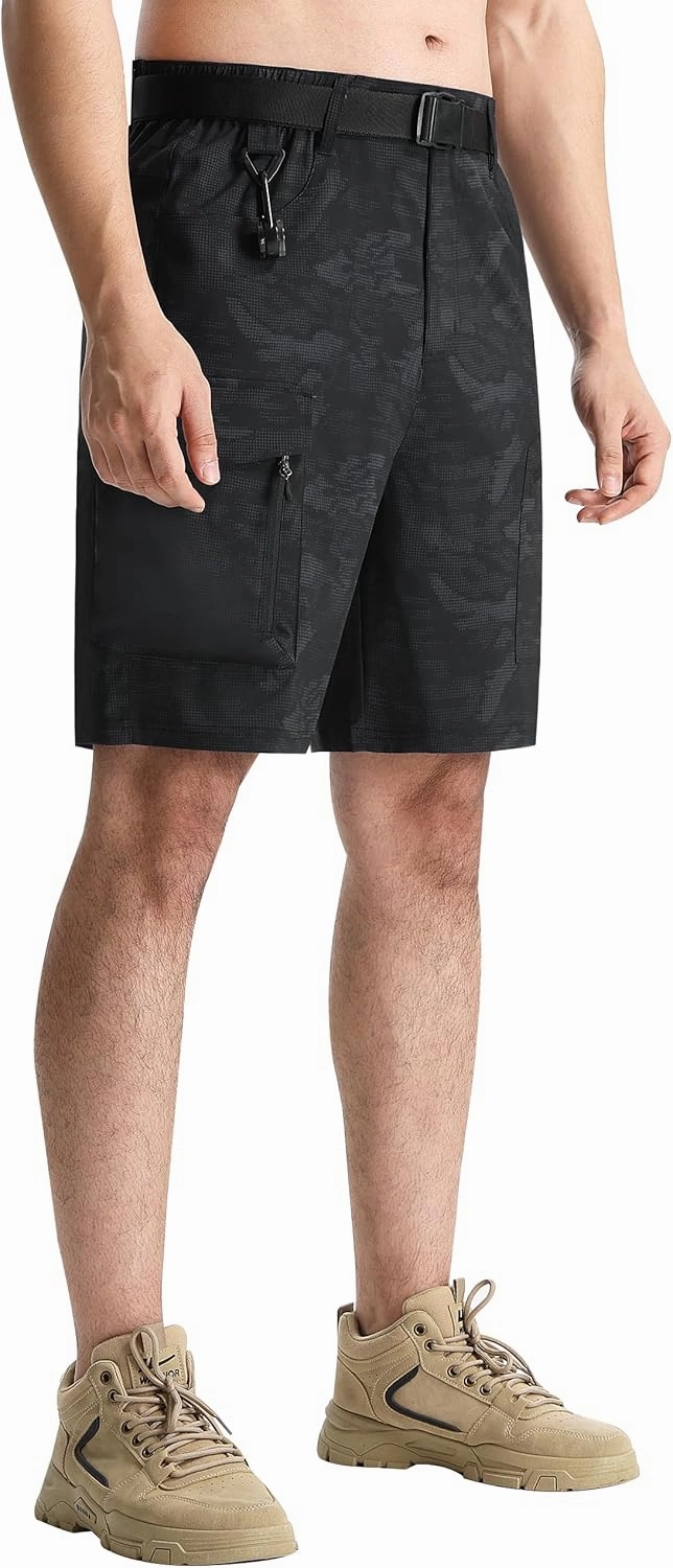 EZRUN Men's Hiking Cargo Shorts Quick Dry Golf Outdoor Work Tactical Shorts with Multi Pocket for Fishing Travel